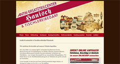 Desktop Screenshot of antik-ersatzteile-hanisch.com
