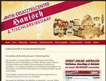 Tablet Screenshot of antik-ersatzteile-hanisch.com